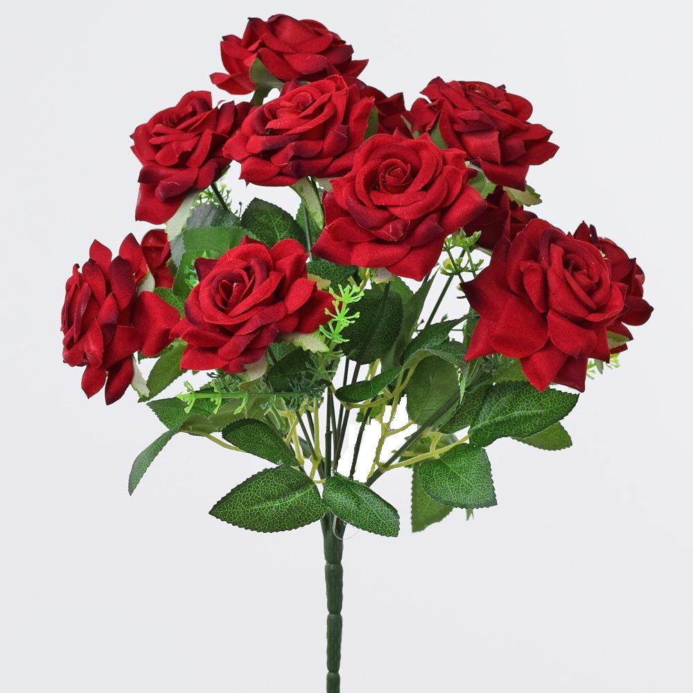 Kytice červených růží 12 35cm_1